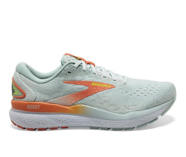 Women's Brooks Ghost 16 Running Shoes in Blue/Coconut/SS color
