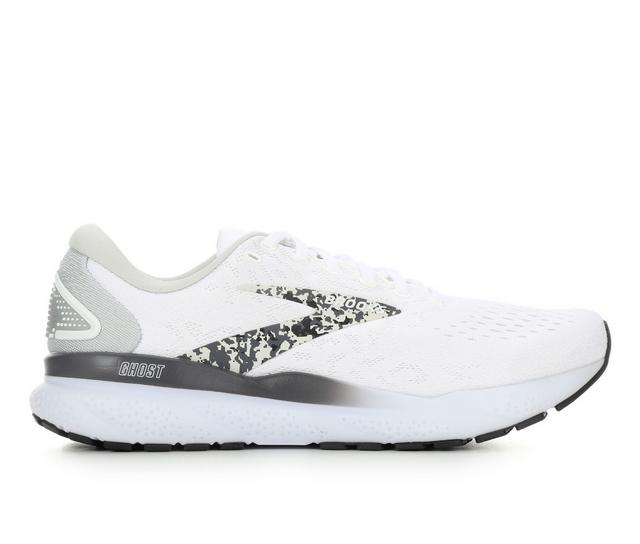 Women's Brooks Ghost 16 Running Shoes in White/Oyster color