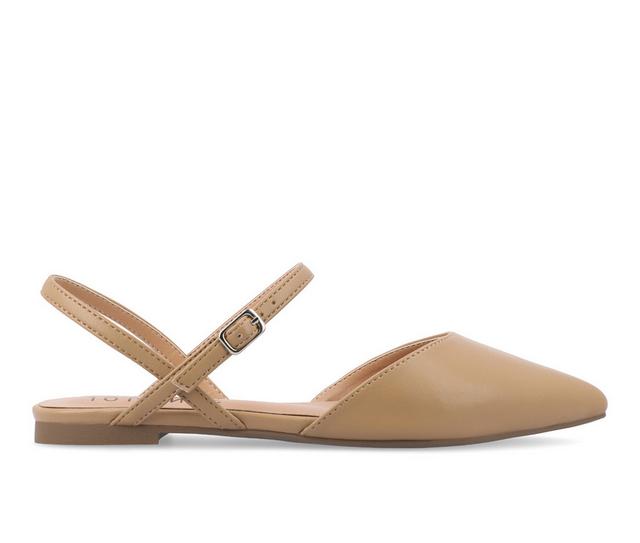Women's Journee Collection Martine Mule Flats in Honey color