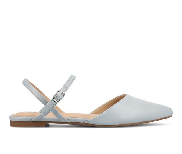 Women's Journee Collection Martine Mule Flats in Blue color