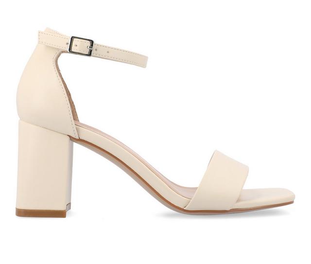 Women's Journee Collection Valenncia Dress Sandals in Cream color