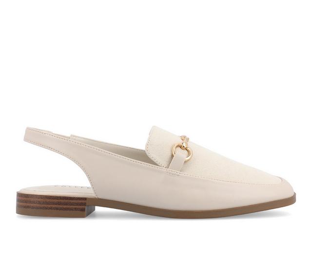 Women's Journee Collection Lainey Slingback Loafer Mules in Sand color