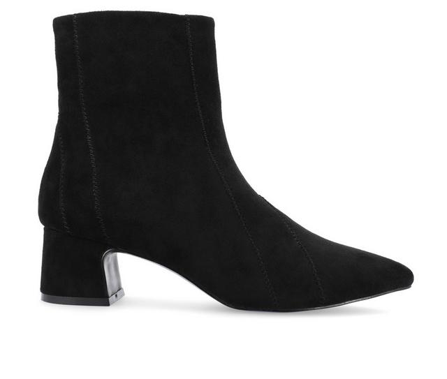 Women's Journee Collection Lusinda Heeled Booties in Black color