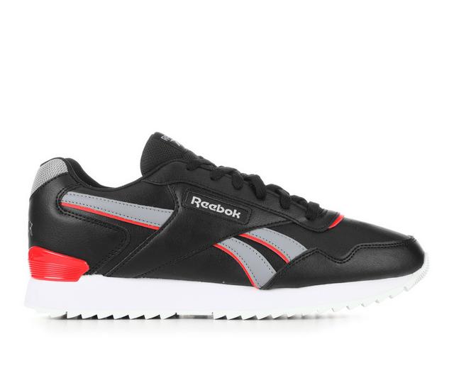 Men's Reebok Glide Clip Sneakers in Blk/Gry/Red color