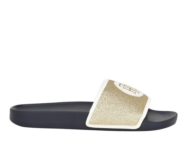 Women's Tommy Hilfiger Danaa Sport Slides in Gold color