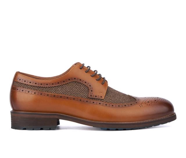 Men's Vintage Foundry Co Cyril Wingtip Dress Oxfords in Cognac color