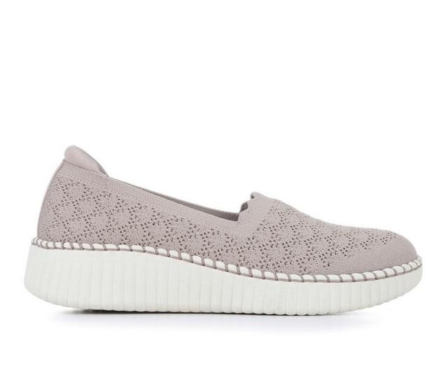Women's Skechers Wilshire Blvd 100636 Slip-On Shoes in Taupe color