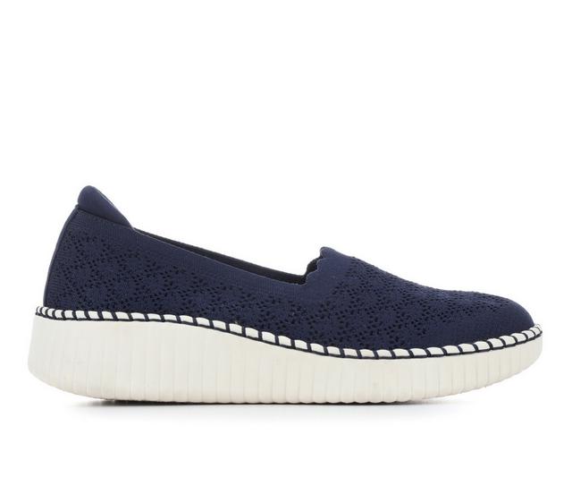 Women's Skechers Wilshire Blvd 100636 Slip-On Shoes in Navy color