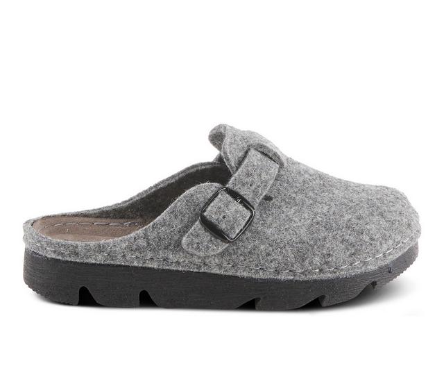Women's Flexus Clogger Platform Clogs in Grey color