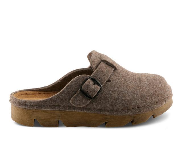 Women's Flexus Clogger Platform Clogs in Light Brown color