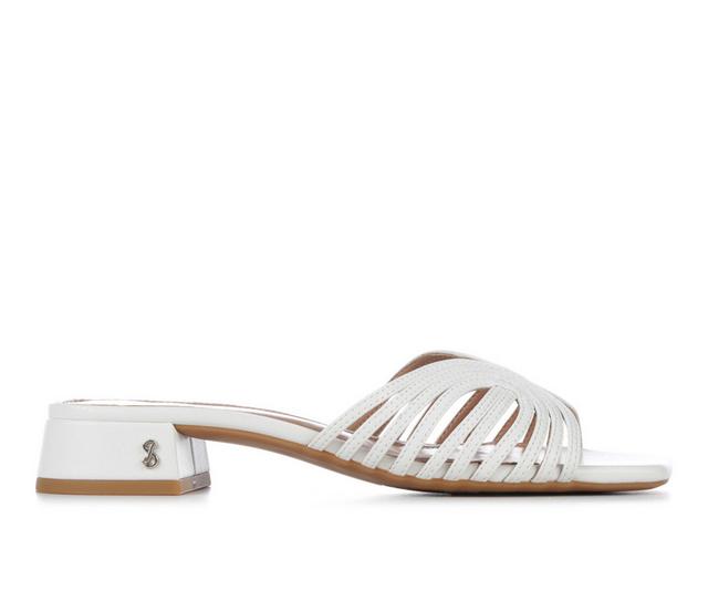 Women's Sam & Libby Della Dress Sandals in White color