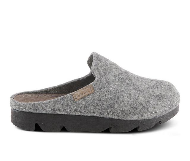 Women's Flexus Cloggish Platform Clogs in Grey color