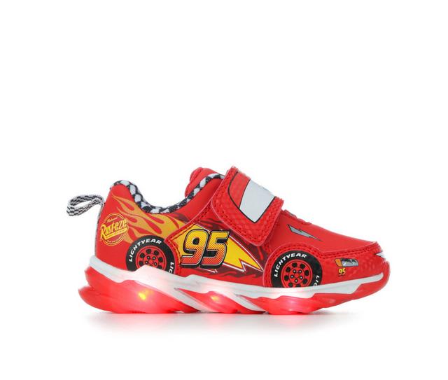 Boys' Disney Toddler & Little Kid Cars Lighted 5 Shoes in Red color