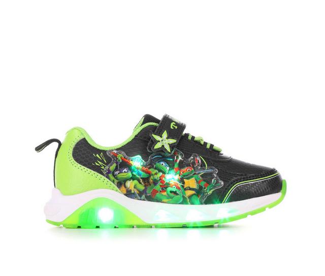 Boys' Nickelodeon Toddler & Little Kid TMNT Lighted Light-up Shoes in Black/Green color
