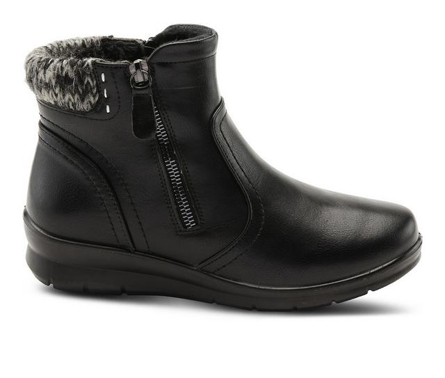 Women's Flexus Snowedin Waterproof Booties in Black color
