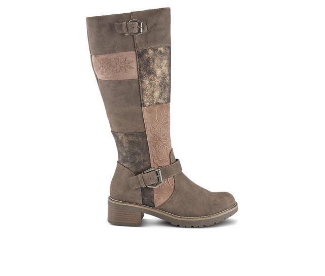 Women's Patrizia Collage Knee High Boots in Brown Multi color