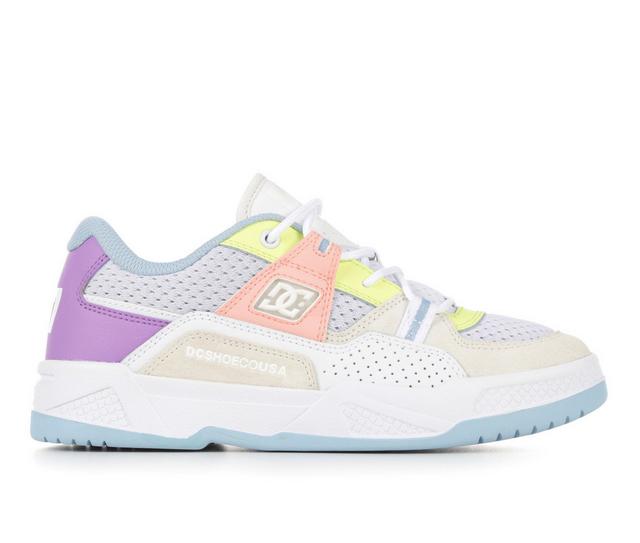 Women's DC Construct Skate Shoes in White Multi color