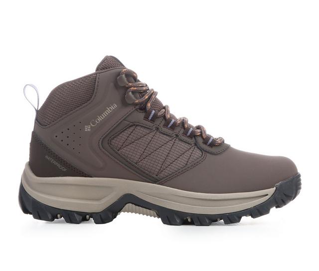 Women's Columbia Transverse Hike Waterproof Hiking Boots in Mud/New Moon color