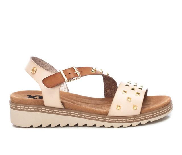 Women's Xti Ocean Wedge Sandals in Beige color