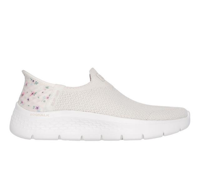 Women's Skechers Go Go Walk Flex 124822 Slip-Ins in Off White color