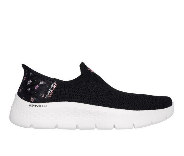 Women's Skechers Go Go Walk Flex 124822 Slip-Ins in Black/Pink color