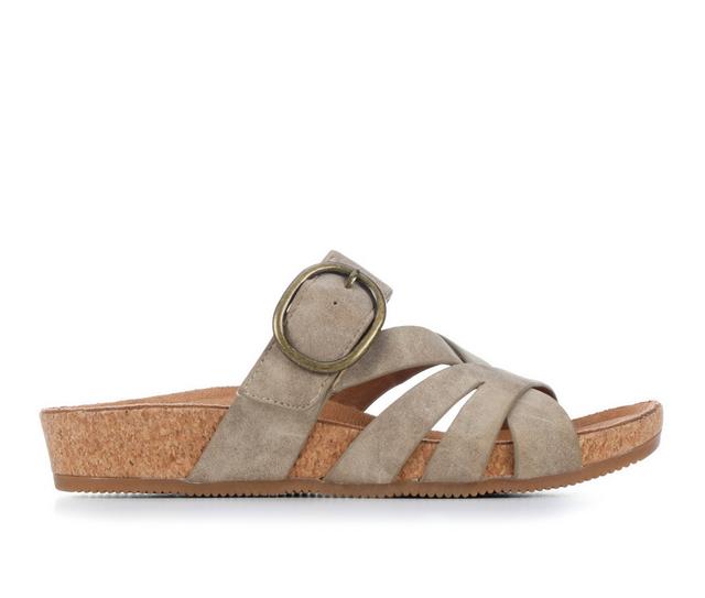 Women's EuroSoft Gwenda Footbed Sandals in Stone color