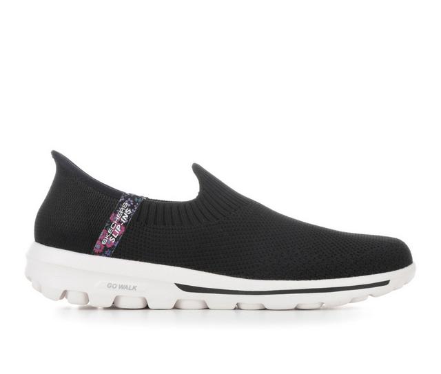 Women's Skechers Go Go Walk Travel Slip in 124799 in Black color