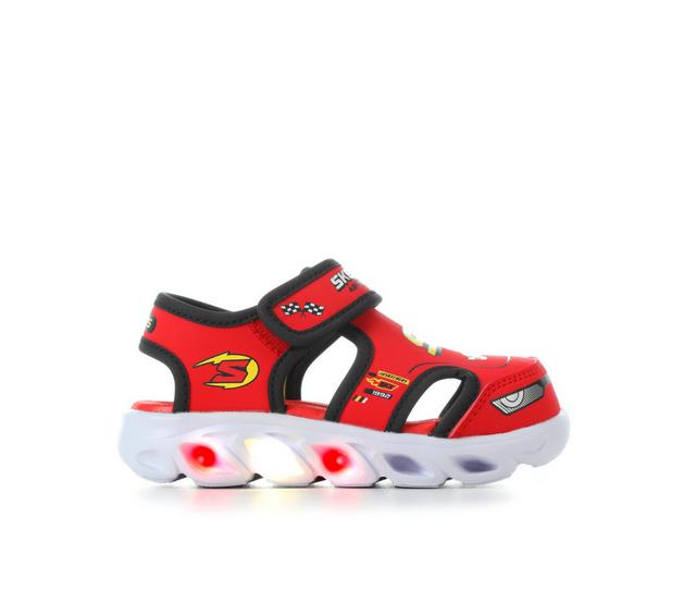 Boys' Skechers Toddler Hypno-Splash Light-up Sandals in Red color