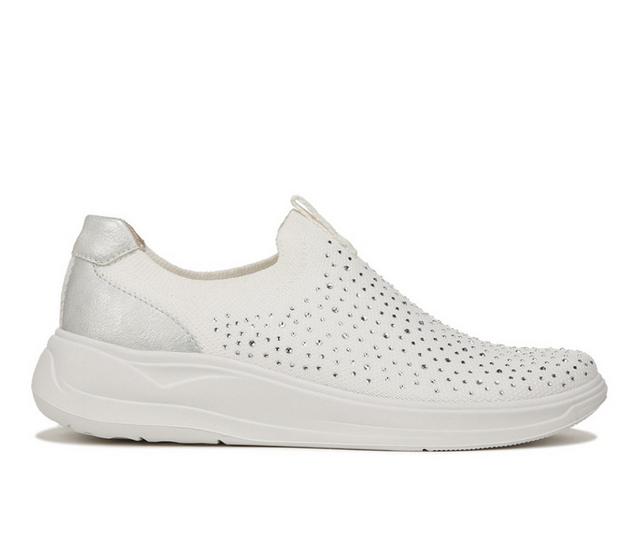 Women's BZEES Twilight Slip On Sneakers in White color