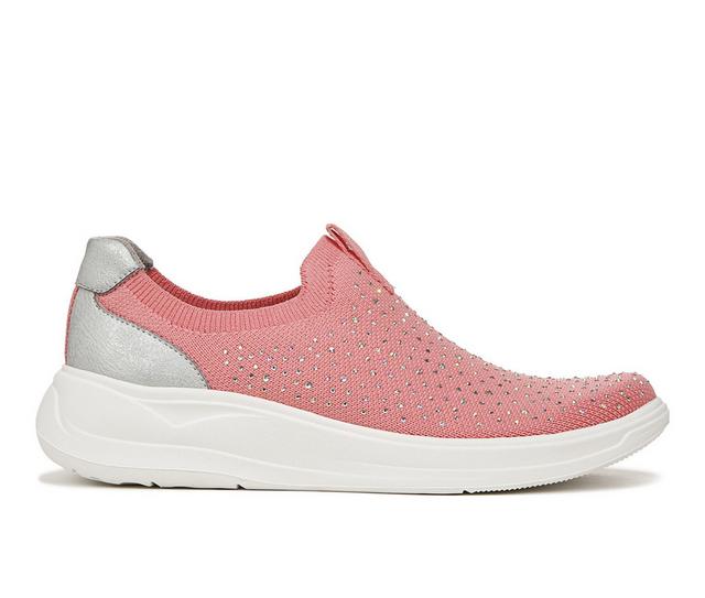 Women's BZEES Twilight Slip On Sneakers in Pink color