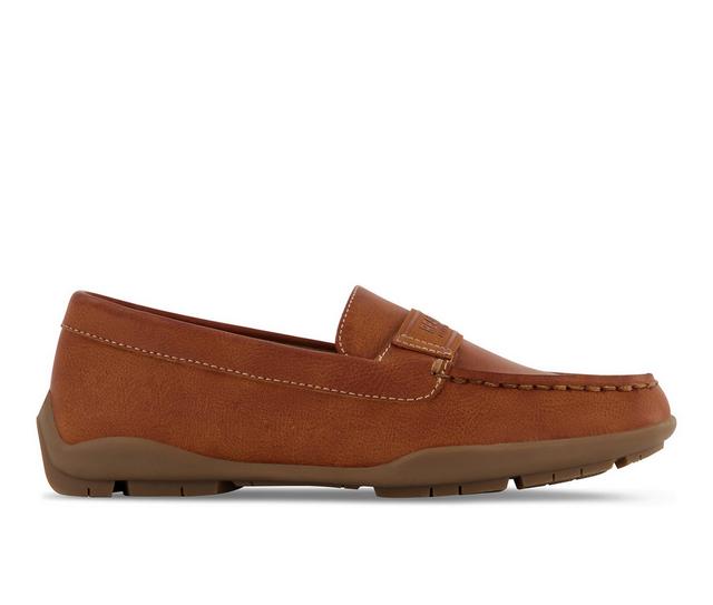 Boys' Kenneth Cole Little Kid & Big Kid Jason Webbing Dress Loafers in Cognac color