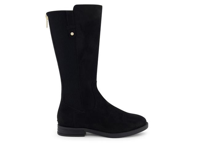 Girls' Kenneth Cole Little Kid & Big Kid Kelly Stretch Knee High Boots in Black color