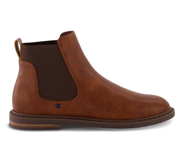 Boys' Kenneth Cole Little Kid & Big Kid Klay Flex Tully Chelsea Boots in Cognac color