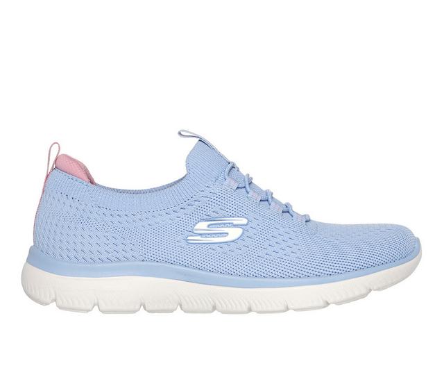 Women's Skechers Summits Sneakers in Light Blue color