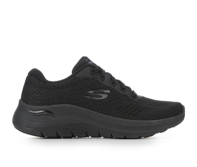 Women's Skechers 150051 Arch Fit 2.0 Big League Sneakers in Black/Black W color