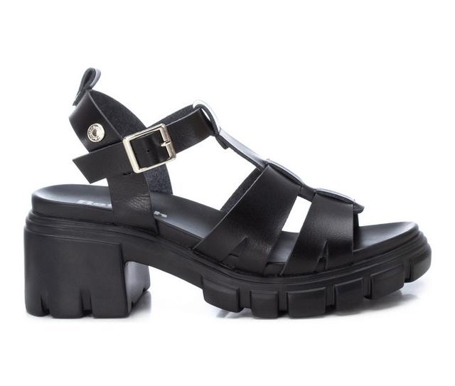 Women's Xti London Heeled Dress Sandals in Black color