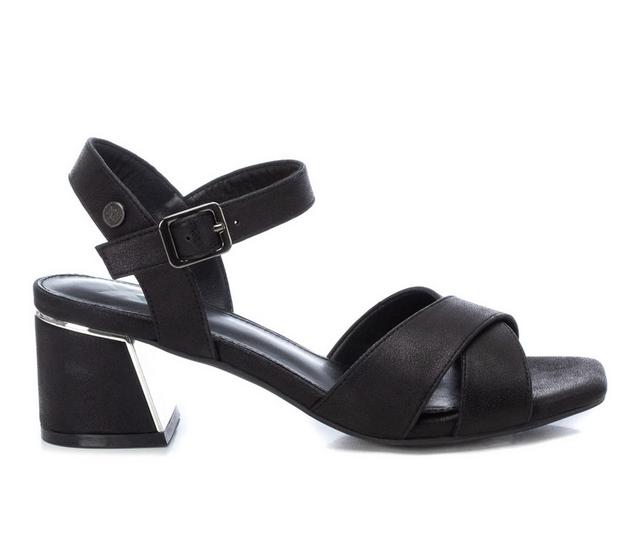 Women's Xti Disco Dress Sandals in Black color