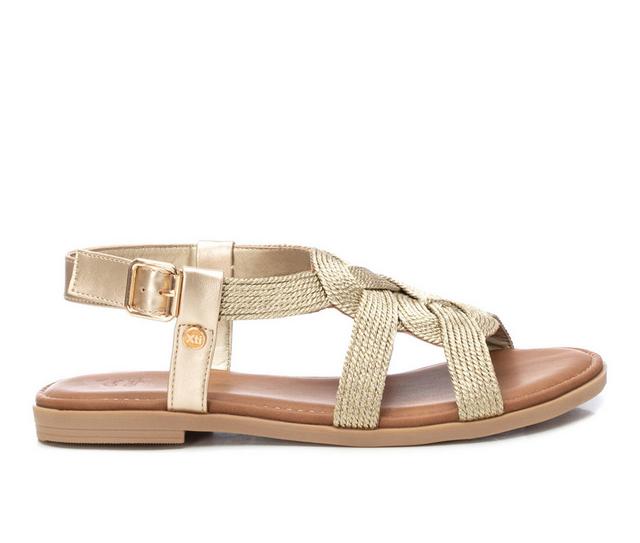 Women's Xti Troy Sandals in Gold color