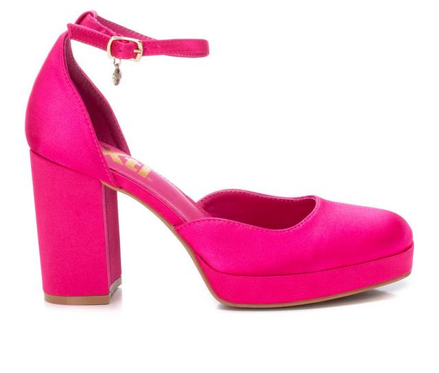 Women's Xti Eve Block Heel Pumps in Pink color