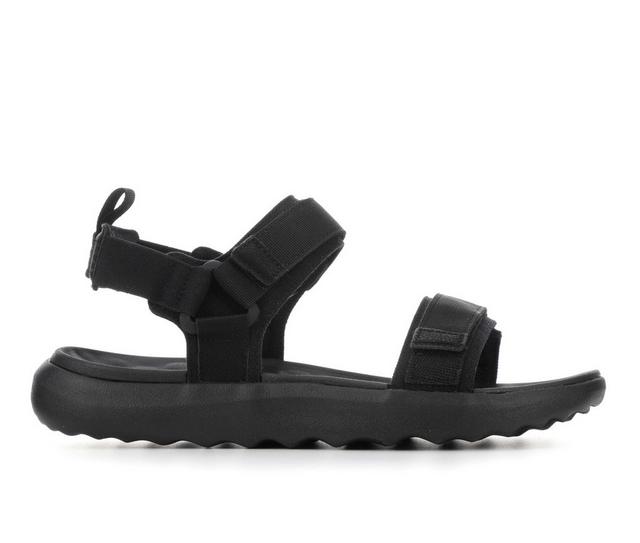 Men's HEYDUDE Carson Sandal Sport Mode Outdoor Sandals in Black/Black color
