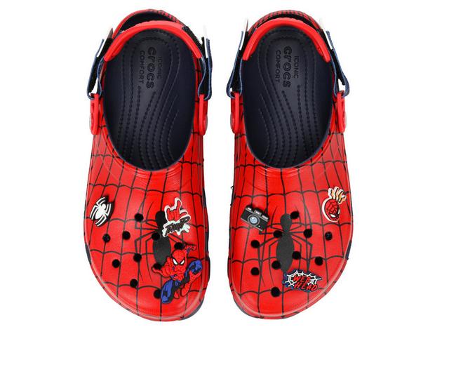 Adults' Crocs Spider Man All Terrain Clog Clogs in Navy color