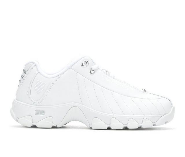 Women's K-Swiss ST329 Comfort Sneakers in White/Silver color