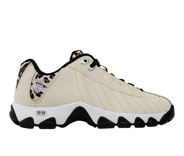 Women's K-Swiss ST329 Comfort Sneakers in Seed/Pearl/Leop color