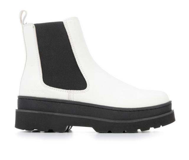 Women's Levis Abigail Neo Booties in White/Black color