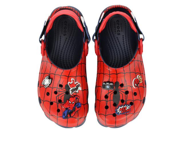 Boys' Crocs Little Kid Spider-Man All Terrain Clog in Navy color