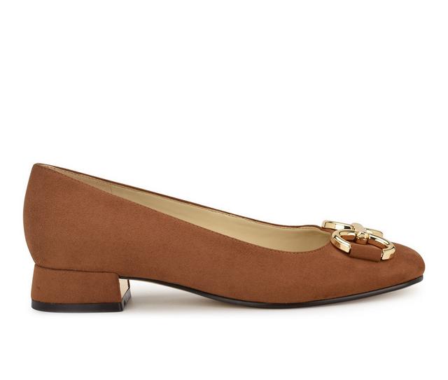 Women's Nine West Works Low Heel Pumps in Medium Natural color