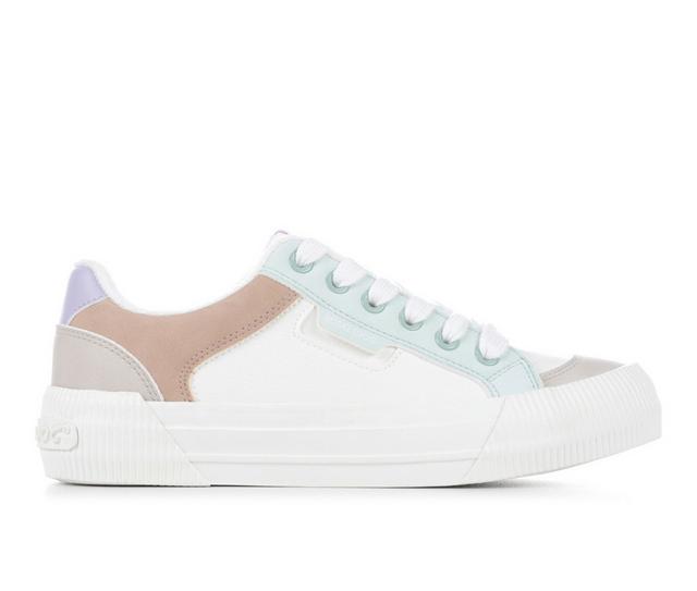 Women's Rocket Dog Cheery Color Block Sneakers in White Combo color