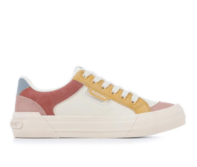 Women's Rocket Dog Cheery Color Block Sneakers in Tan Multi color