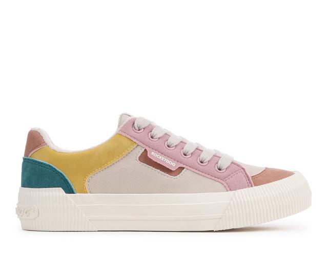 Women's Rocket Dog Cheery Color Block Sneakers in Natural Combo color