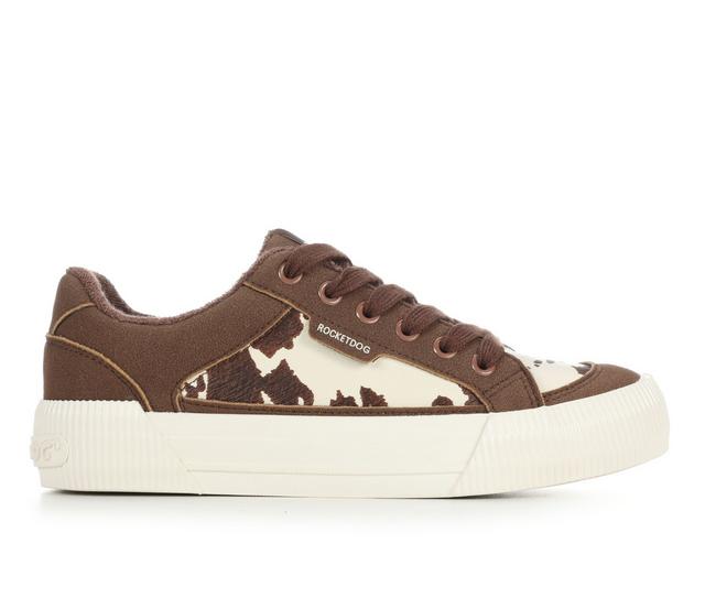 Women's Rocket Dog Cheery Color Block Sneakers in Cow Print color